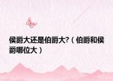 侯爵大还是伯爵大?（伯爵和侯爵哪位大）