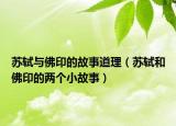 苏轼与佛印的故事道理（苏轼和佛印的两个小故事）