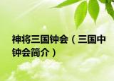 神将三国钟会（三国中钟会简介）