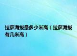 拉萨海拔是多少米高（拉萨海拔有几米高）
