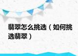 翡翠怎么挑选（如何挑选翡翠）