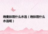 烤麦麸用什么水泡（烤麸用什么水泡呢）