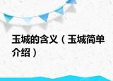 玉城的含义（玉城简单介绍）