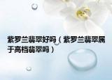 紫罗兰翡翠好吗（紫罗兰翡翠属于高档翡翠吗）