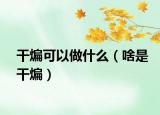 干煸可以做什么（啥是干煸）