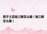 茄子土豆地三鲜怎么做（地三鲜怎么做）