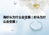 海虾头为什么会变黑（虾头为什么会变黑）