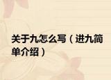 关于九怎么写（进九简单介绍）