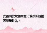 女孩叫安妮的寓意（女孩叫妮的寓意是什么）