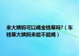 来大姨妈可以喝金钱草吗?（车钱草大姨妈来能不能喝）