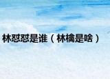 林怼怼是谁（林檎是啥）