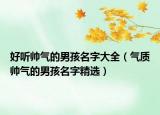 好听帅气的男孩名字大全（气质帅气的男孩名字精选）