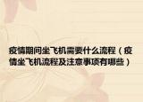 疫情期间坐飞机需要什么流程（疫情坐飞机流程及注意事项有哪些）