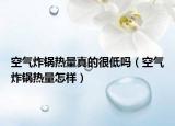 空气炸锅热量真的很低吗（空气炸锅热量怎样）