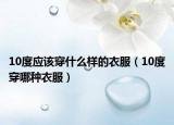 10度应该穿什么样的衣服（10度穿哪种衣服）