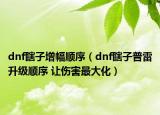 dnf瞎子增幅顺序（dnf瞎子普雷升级顺序 让伤害最大化）
