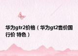 华为gtr2价格（华为gt2售价国行价 特色）
