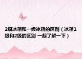 2级冰箱和一级冰箱的区别（冰箱1级和2级的区别 一起了解一下）