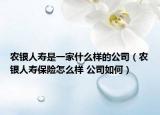 农银人寿是一家什么样的公司（农银人寿保险怎么样 公司如何）