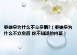 秦始皇为什么不立皇后?（秦始皇为什么不立皇后 你不知道的内幕）