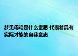 梦见母鸡是什么意思 代表着具有实际才能的自我意志