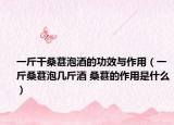 一斤干桑葚泡酒的功效与作用（一斤桑葚泡几斤酒 桑葚的作用是什么）