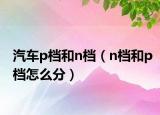 汽车p档和n档（n档和p档怎么分）