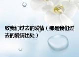 致我们过去的爱情（那是我们过去的爱情出处）