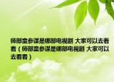 师部童参谋是哪部电视剧 大家可以去看看（师部童参谋是哪部电视剧 大家可以去看看）