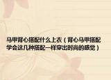 马甲背心搭配什么上衣（背心马甲搭配 学会这几种搭配一样穿出时尚的感觉）