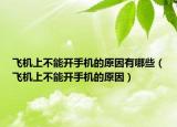 飞机上不能开手机的原因有哪些（飞机上不能开手机的原因）