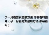 孕一月看男女最准方法 你会看吗图片（孕一月看男女最准方法 你会看吗）