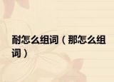 耐怎么组词（那怎么组词）