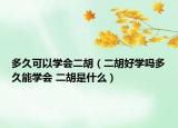 多久可以学会二胡（二胡好学吗多久能学会 二胡是什么）