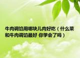 牛肉调馅用哪块儿肉好吃（什么菜和牛肉调馅最好 你学会了吗）