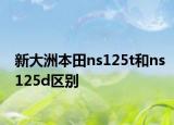 新大洲本田ns125t和ns125d区别