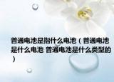 普通电池是指什么电池（普通电池是什么电池 普通电池是什么类型的）