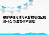 磷酸铁锂电池与聚合物电池区别是什么 到底有何不同呢