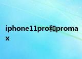 iphone11pro和promax