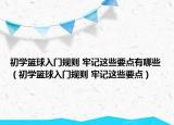 初学篮球入门规则 牢记这些要点有哪些（初学篮球入门规则 牢记这些要点）