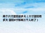 两个六寸蛋糕是多大（六寸蛋糕有多大 蛋糕6寸够两三个人吃了）