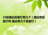 15款捷达后雾灯有几个（捷达有后雾灯吗 捷达有几个后雾灯）
