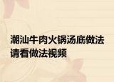潮汕牛肉火锅汤底做法 请看做法视频