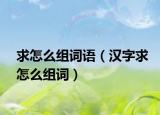 求怎么组词语（汉字求怎么组词）