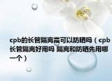 cpb的长管隔离霜可以防晒吗（cpb长管隔离好用吗 隔离和防晒先用哪一个）