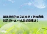 胡焕庸线的意义在哪里（胡焕庸线指的是什么 什么是胡焕庸线）
