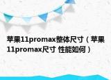苹果11promax整体尺寸（苹果11promax尺寸 性能如何）