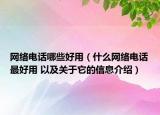 网络电话哪些好用（什么网络电话最好用 以及关于它的信息介绍）