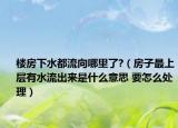 楼房下水都流向哪里了?（房子最上层有水流出来是什么意思 要怎么处理）