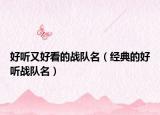 好听又好看的战队名（经典的好听战队名）